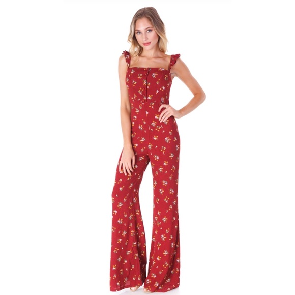 Flynn Skye Bardot Jumpsuit Autumn Bunches